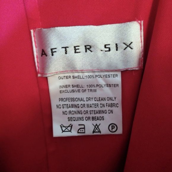 After Six Pink Chiffon Strapless Cocktail Dress - Picture 5 of 8